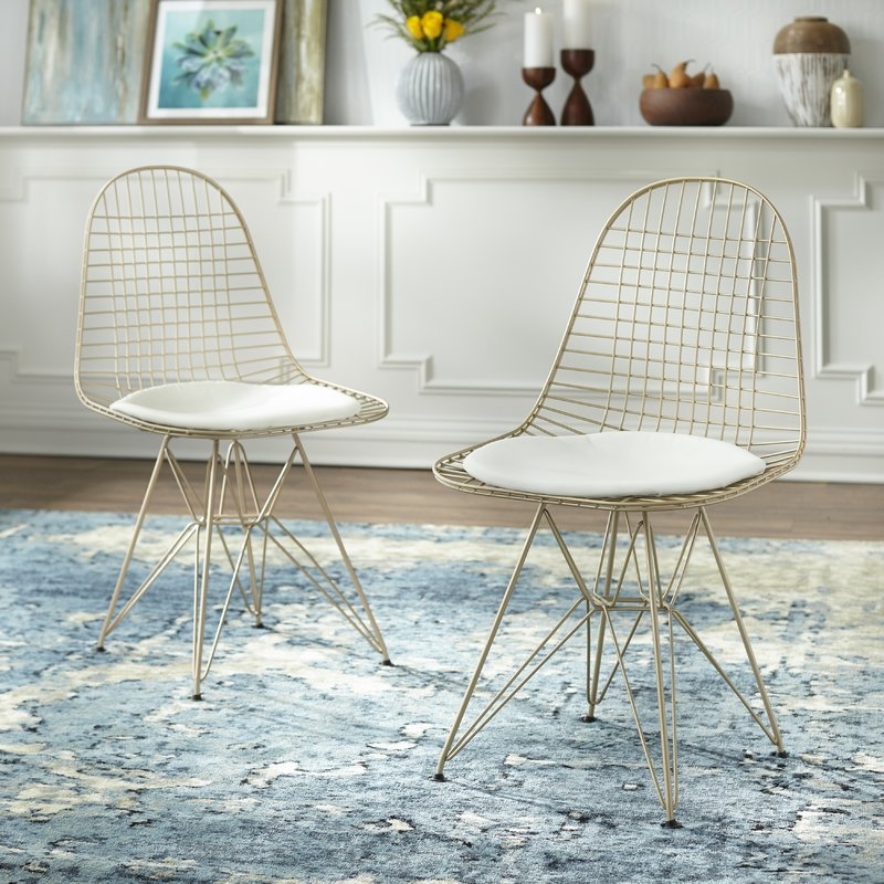 Merrie Wire Upholstered Dining Chair (Set of 2) - Image 1