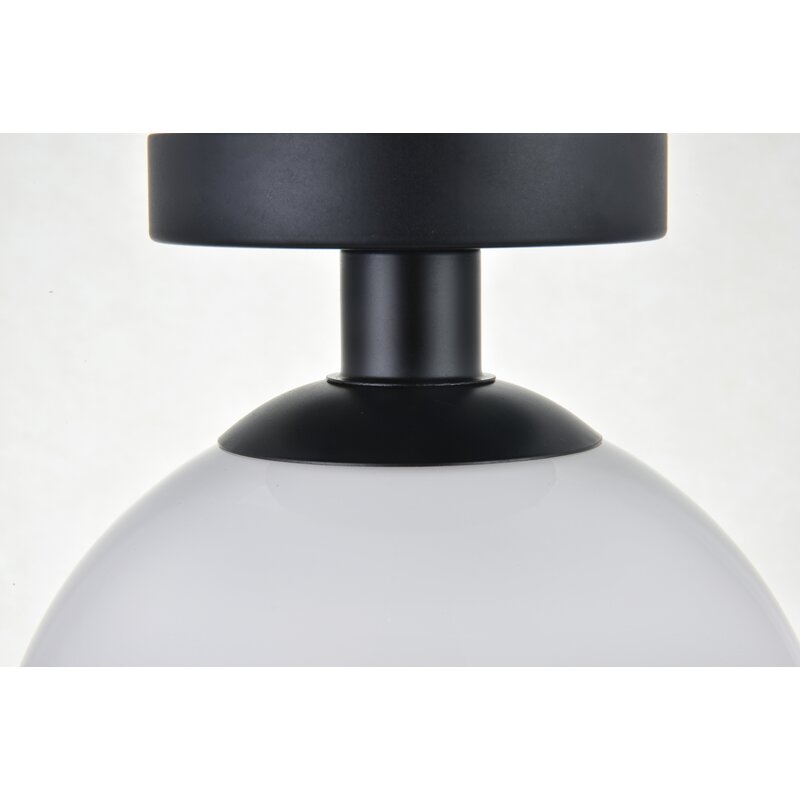 Snead 1-Light Simple Globe Semi Flush Mount - Image 1