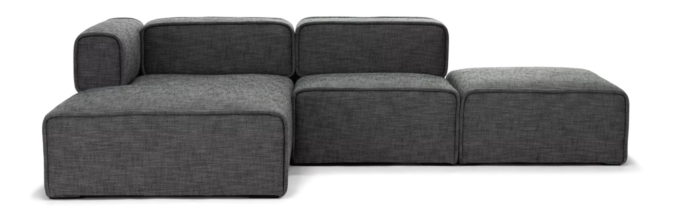 Quadra Left Sectional in Carbon Gray - Image 0