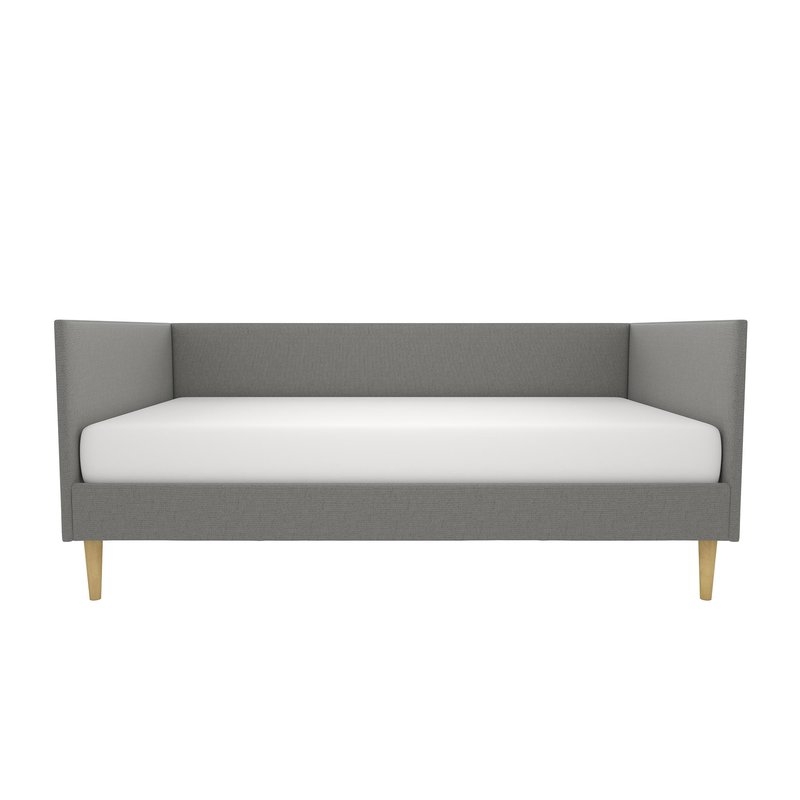 Jude Mid Century Daybed, Full, Gray Linen - Image 0