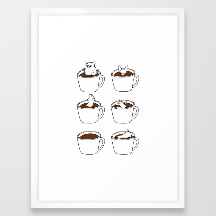 More Coffee Chihuahua Framed Art Print - Image 0