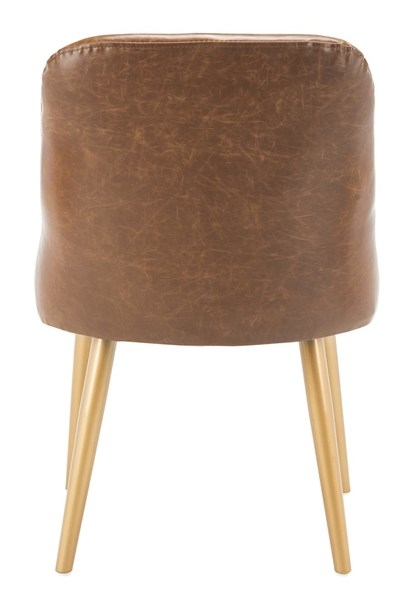 Lulu Upholstered Dining Chair (Set of 2) - Light Brown/Gold - Arlo Home - Image 4