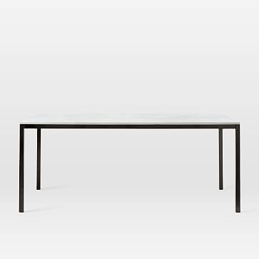 Frame 60" Dining Table, Marble, Antique Bronze - Image 6