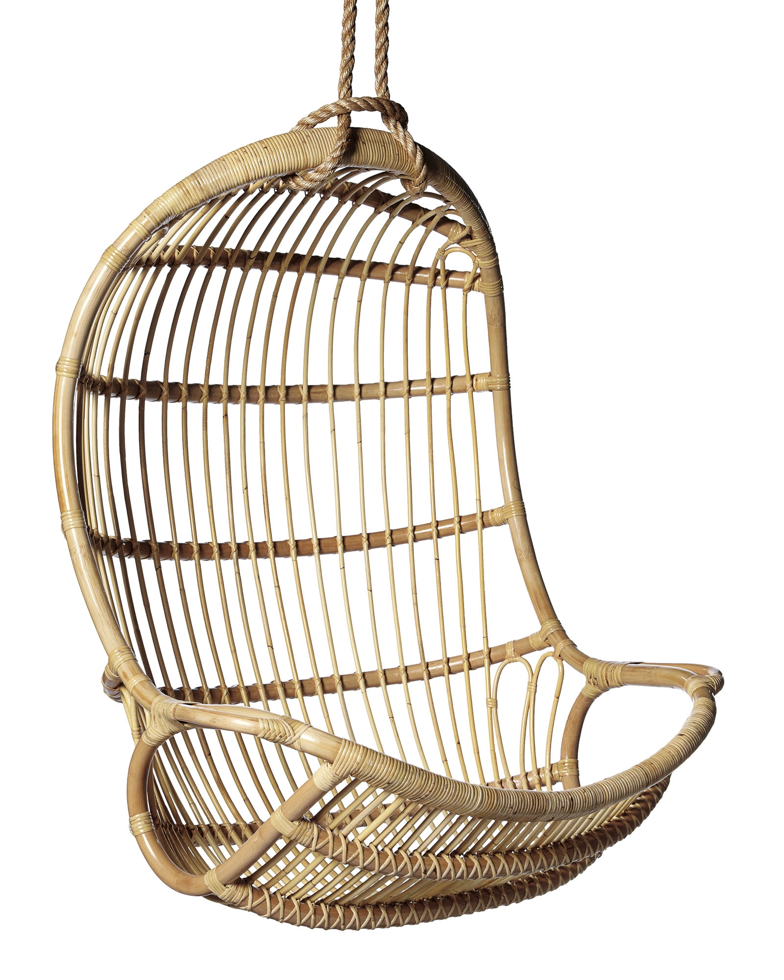 Hanging Rattan Chair - Natural - Image 0