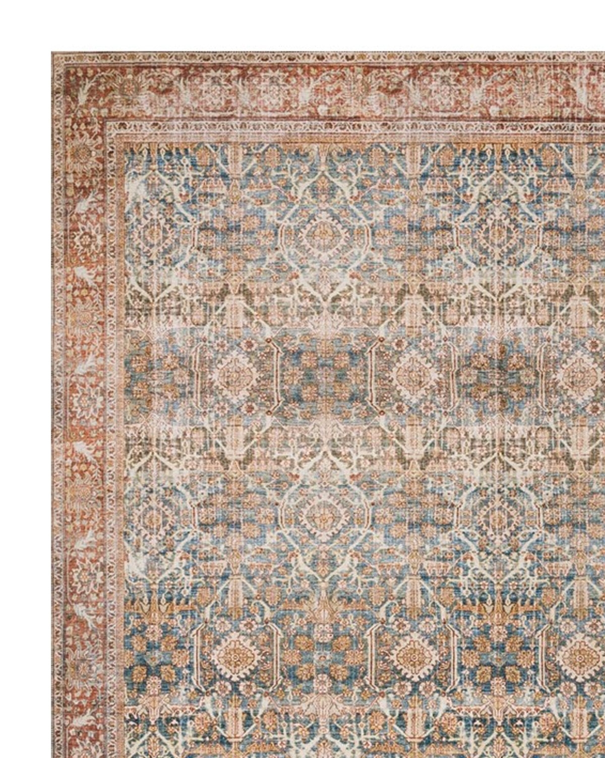 TUNIS PATTERNED RUG, 2'6" x 12' - Image 1