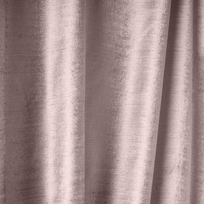 Luster Velvet Curtain - 96"l x 48"w.-  Unlined - Image 2