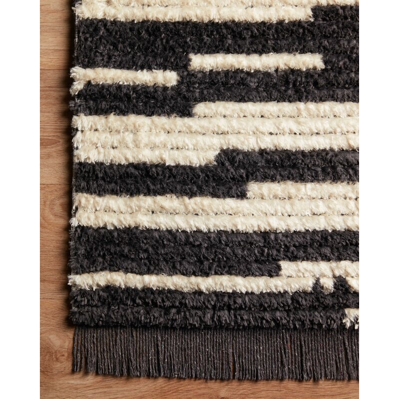Alice Abstract Cream/Charcoal Area Rug - Image 1