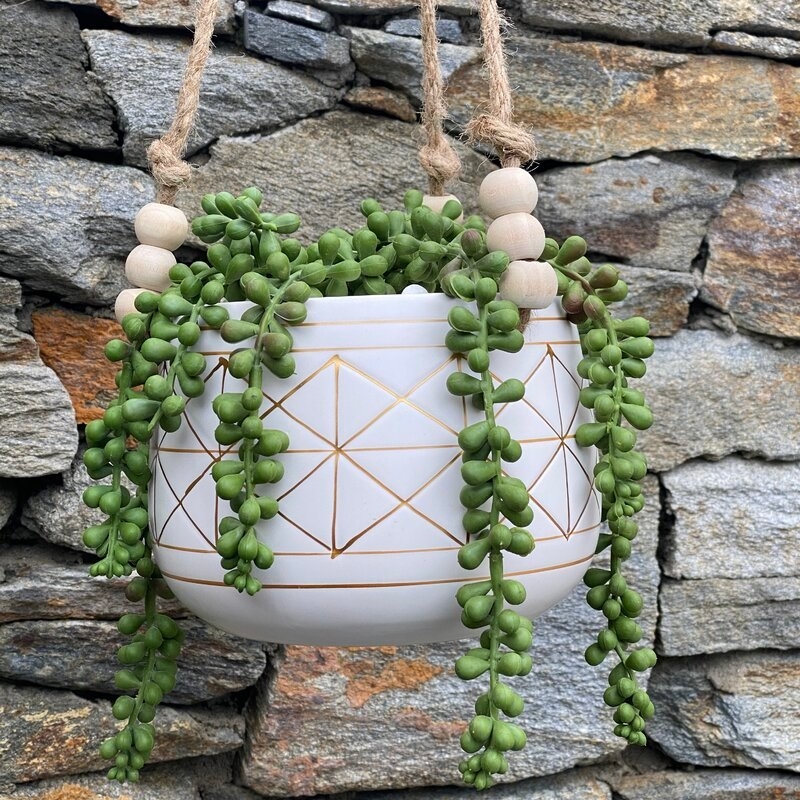 Aranza Ceramic Hanging Planter - Image 1