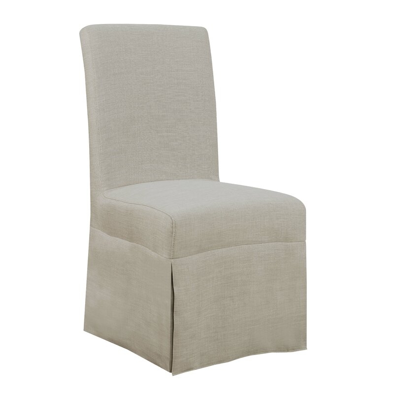 Brigitta Upholstered Solid Wood Parsons Chair - Image 1