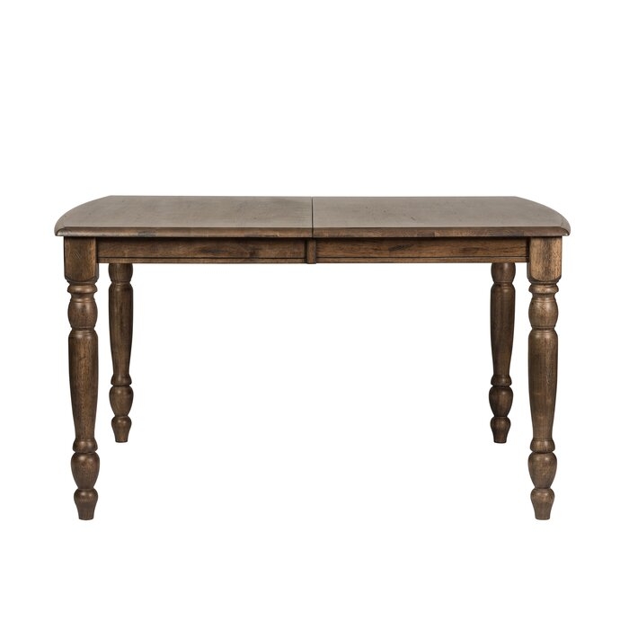 Perez Butterfly Leaf Rubberwood Solid Wood Dining Table - Image 0