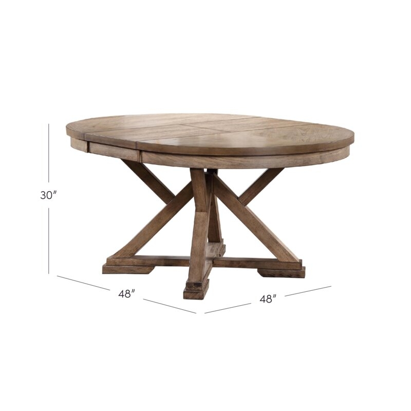Gracie Oaks Carnspindle Extendable Butterfly Leaf Dining Table - Image 1