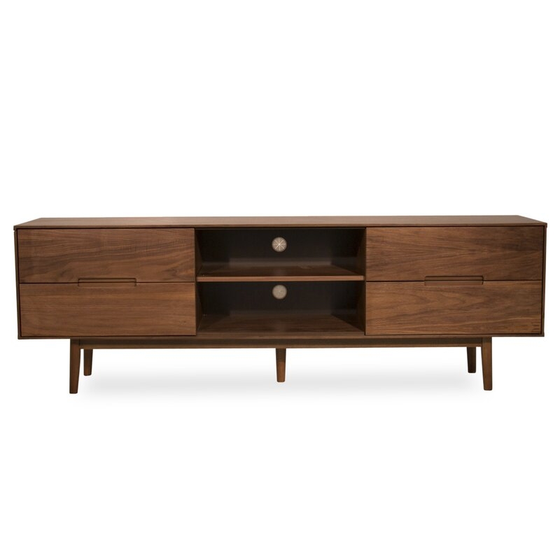 Kangley TV Stand for TVs up to 78 inches / Walnut - Image 0