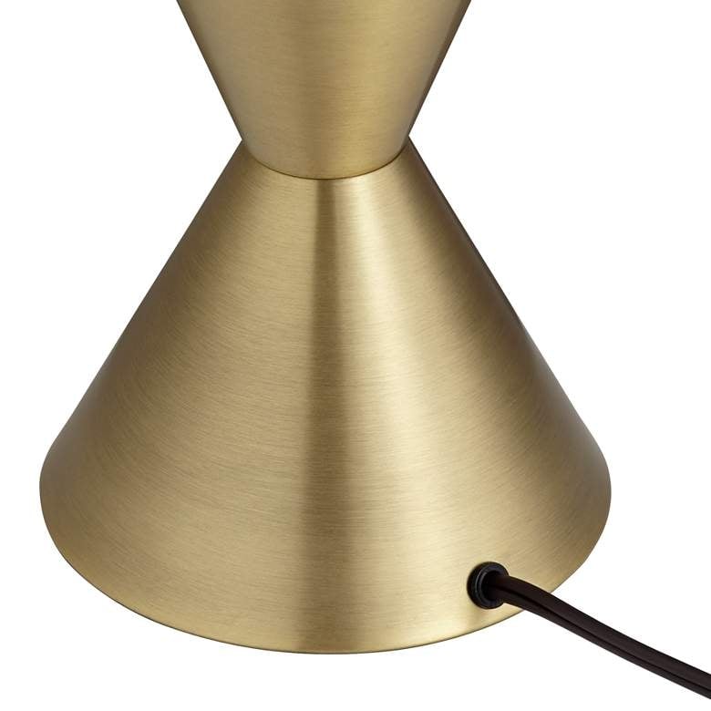 360 Lighting Elka 28" Brass Finish Metal Modern Table Lamp - Image 3