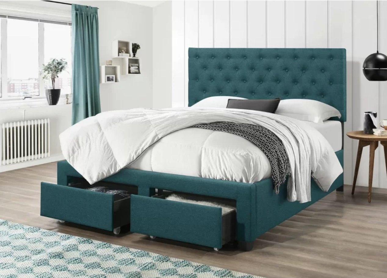 Rhea Upholstered Storage Standard Bed - Image 0