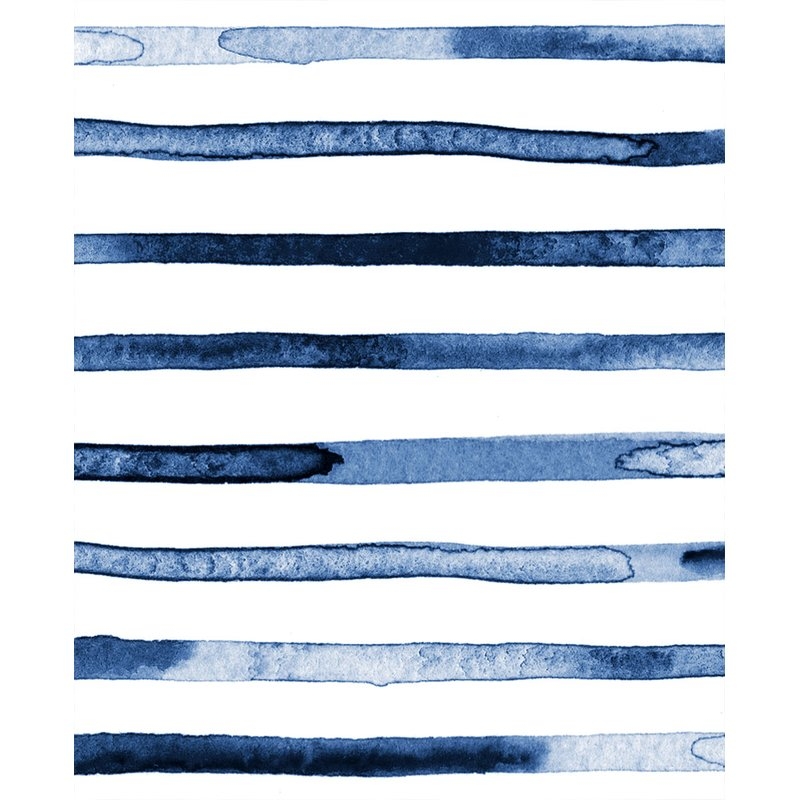 Watercolor Stripes Peel-and-Stick Wallpaper Panel - Image 0
