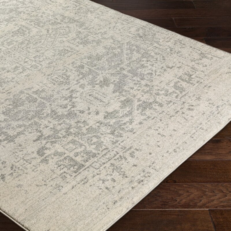 Hillsby Oriental Charcoal/Light Gray/Beige Area Rug - Image 2