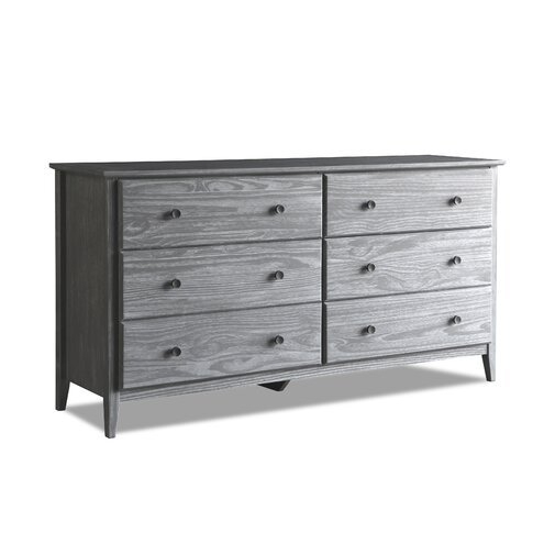 Greenport 6 Drawer 63.75'' W Solid Wood - Image 1
