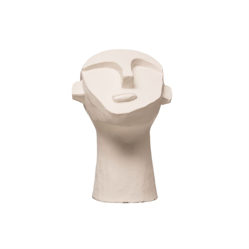 8.25"H Cement Face Sculpture - Image 0