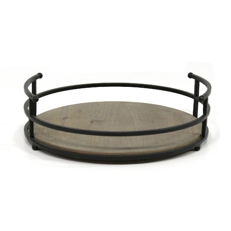 Herold Metal and Wood Coffee Table Tray - Image 0