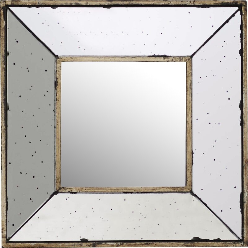 Traditional Square Glass Wall Mirror - Image 0