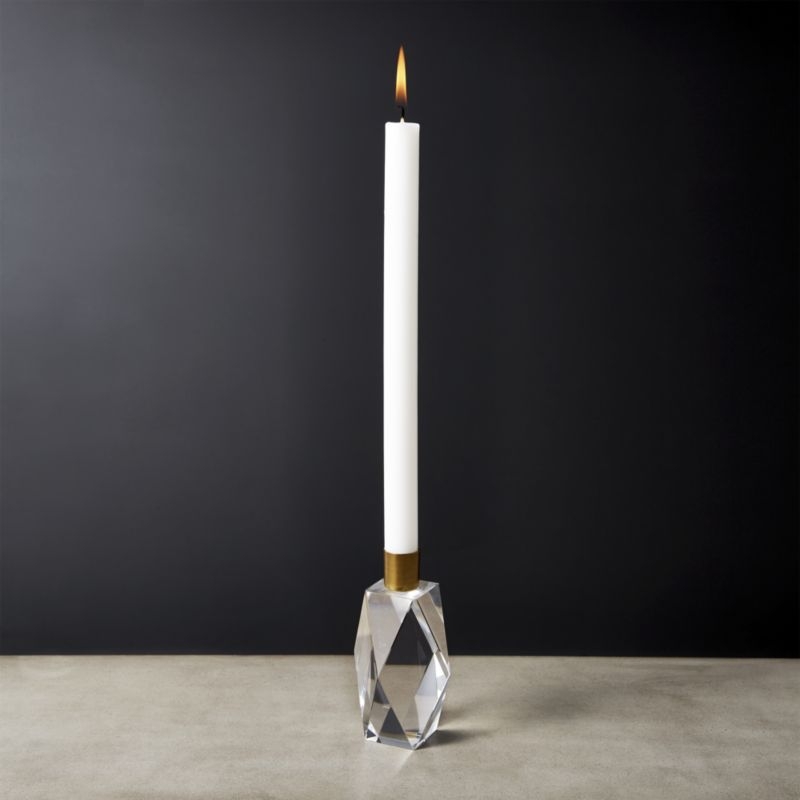 Cosette Crystal Taper Candle Holder 5" - Image 2