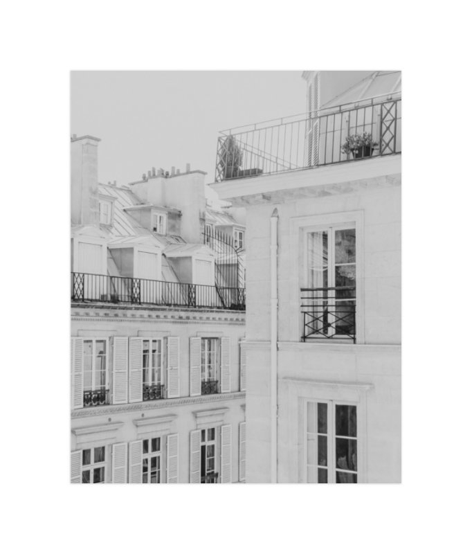 Parisian Rooftops Art Print - Image 0