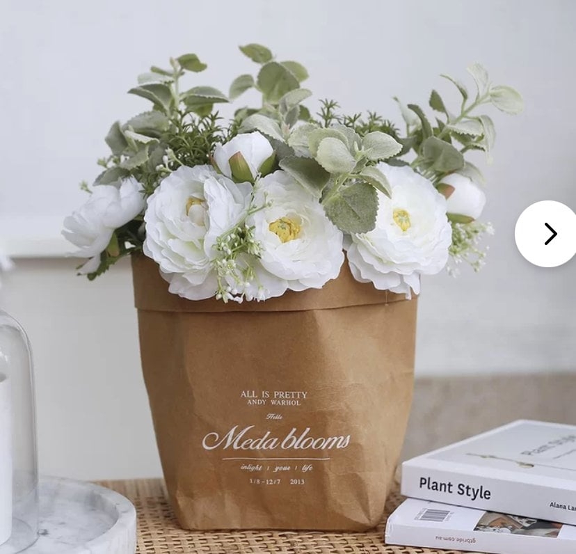 Faux Rose Arrangement in Basket - Image 0