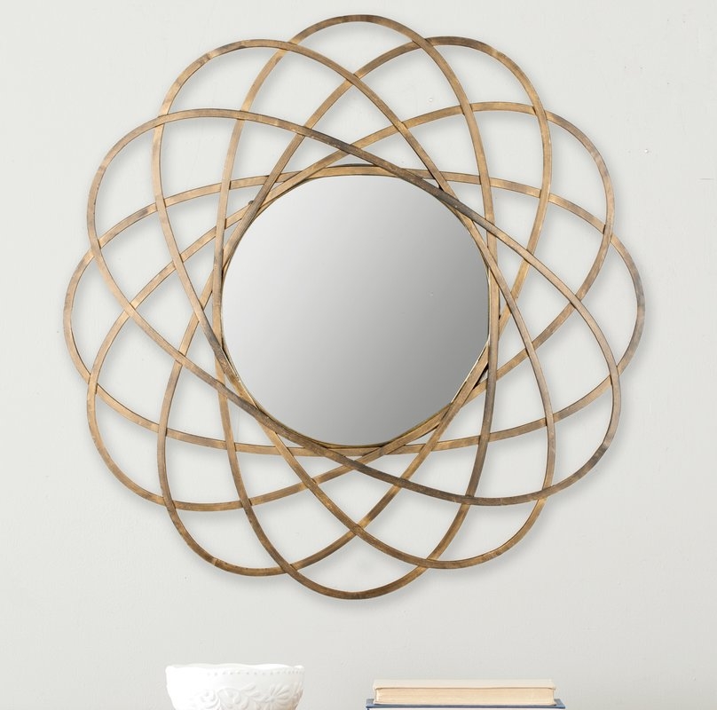 Aram Gold Metal Wall Mirror - Image 1