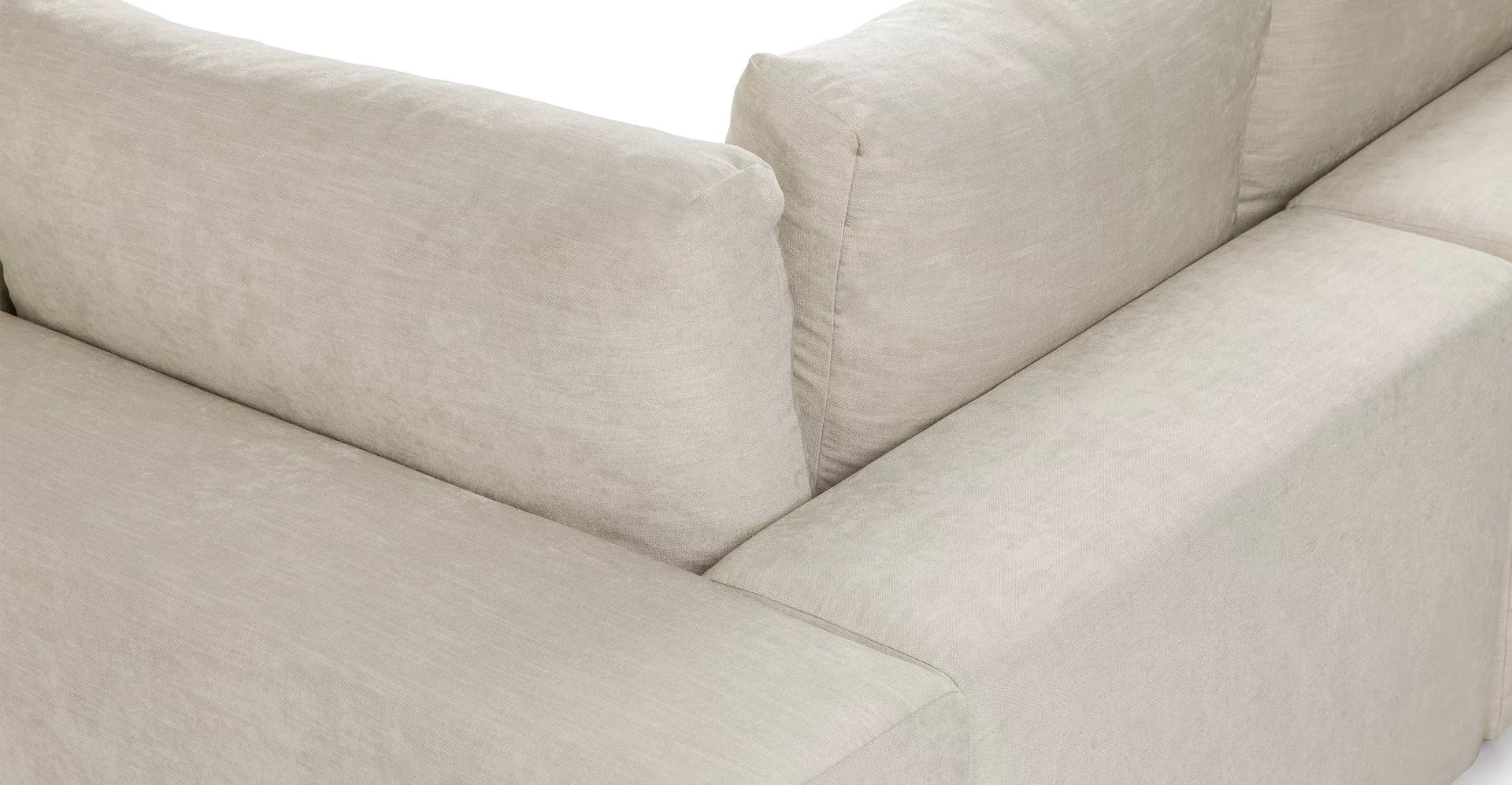 Gaba Pearl White Corner Sectional - Image 4