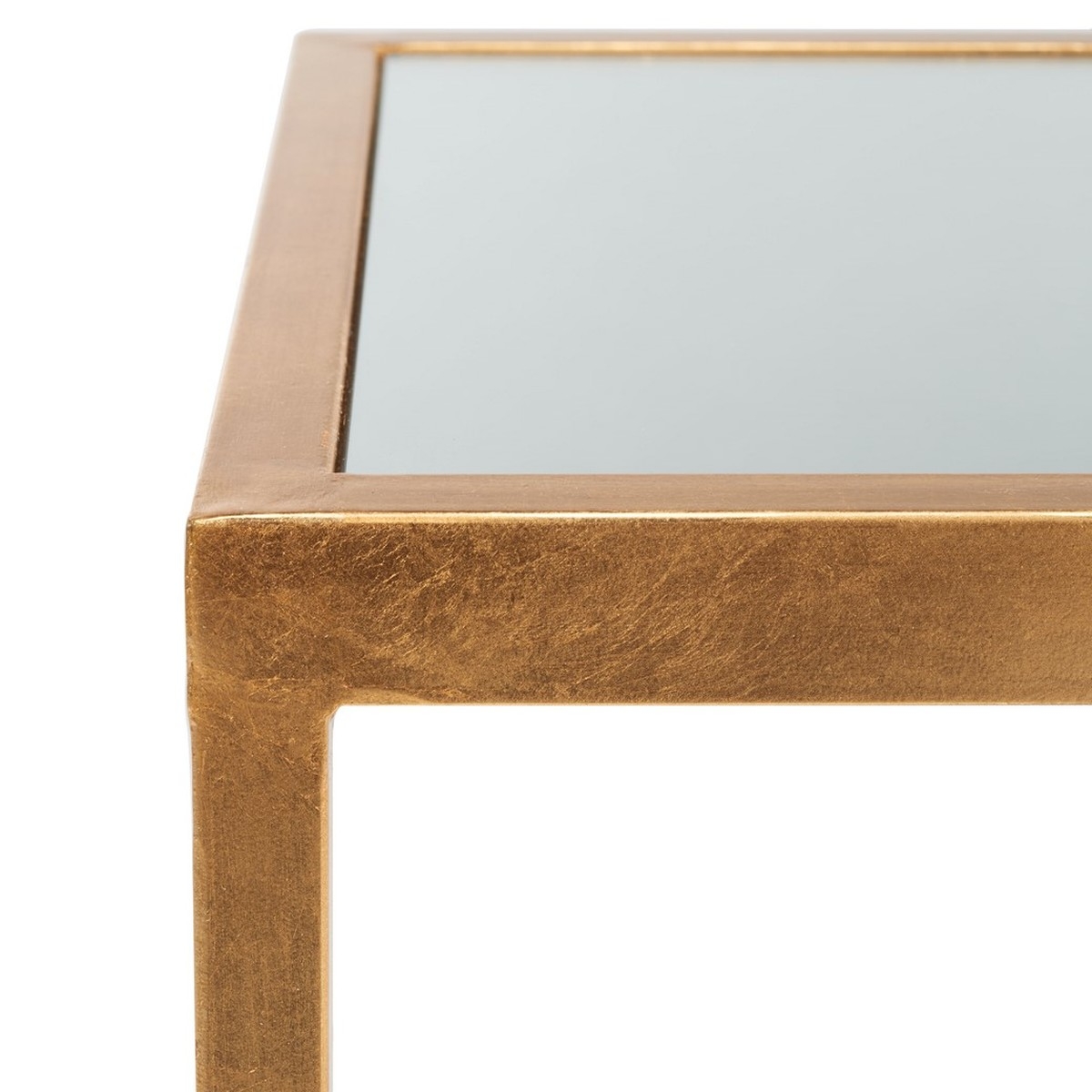 Kennedy Mirror Top Accent Table - Gold - Safavieh - Image 4