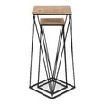 Lofland Metal Accent 2 Piece Nesting Tables - Image 1