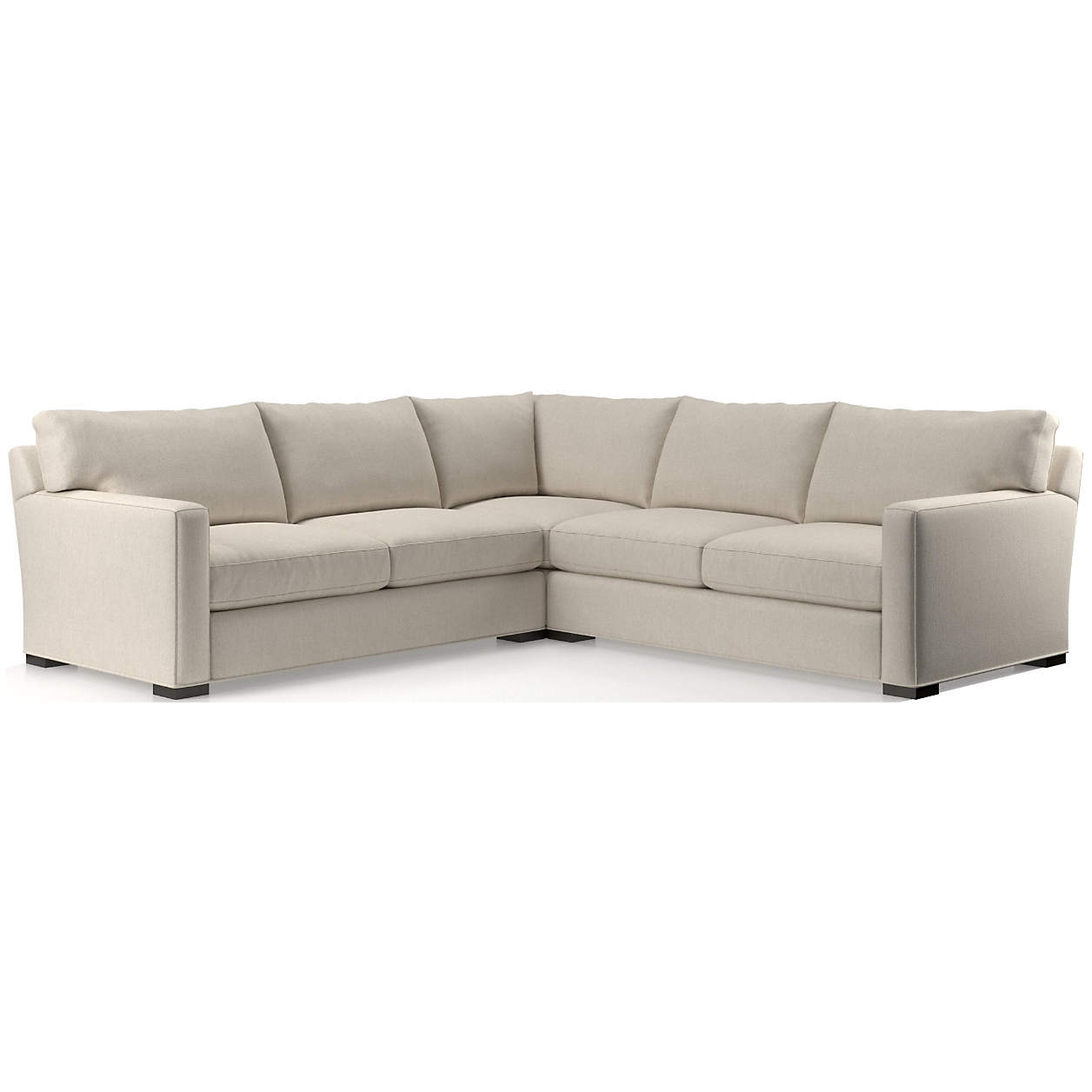 Axis II 3-Piece Sectional Sofa- Fabric: Icon Pearl; Leg: Fossil - Image 1