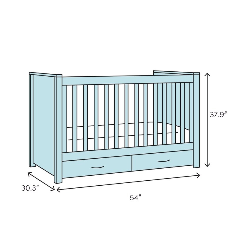 Du Bois Children's 3-in-1 Convertible Crib - Image 2