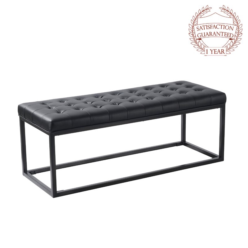 Feld Faux Leather Bench - Image 5
