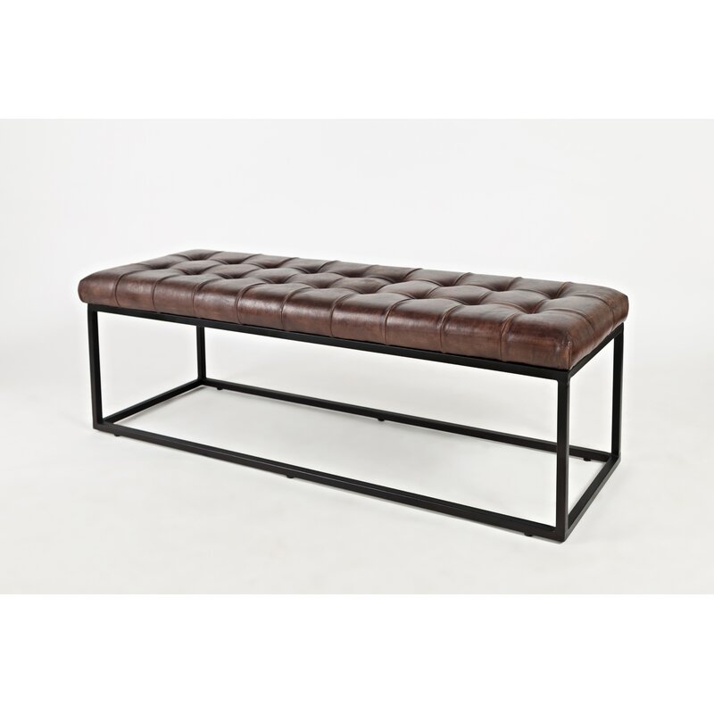 Lorilee Genuine Leather Bench - Image 0