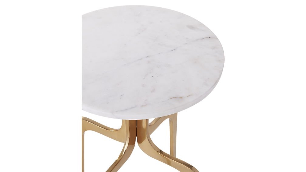 dorset marble side table - Image 3