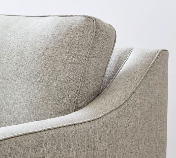 Cameron Slope Arm Upholstered Side Sleeper Sofa, Polyester Wrapped Cushions, Performance Boucle Fog - Image 1