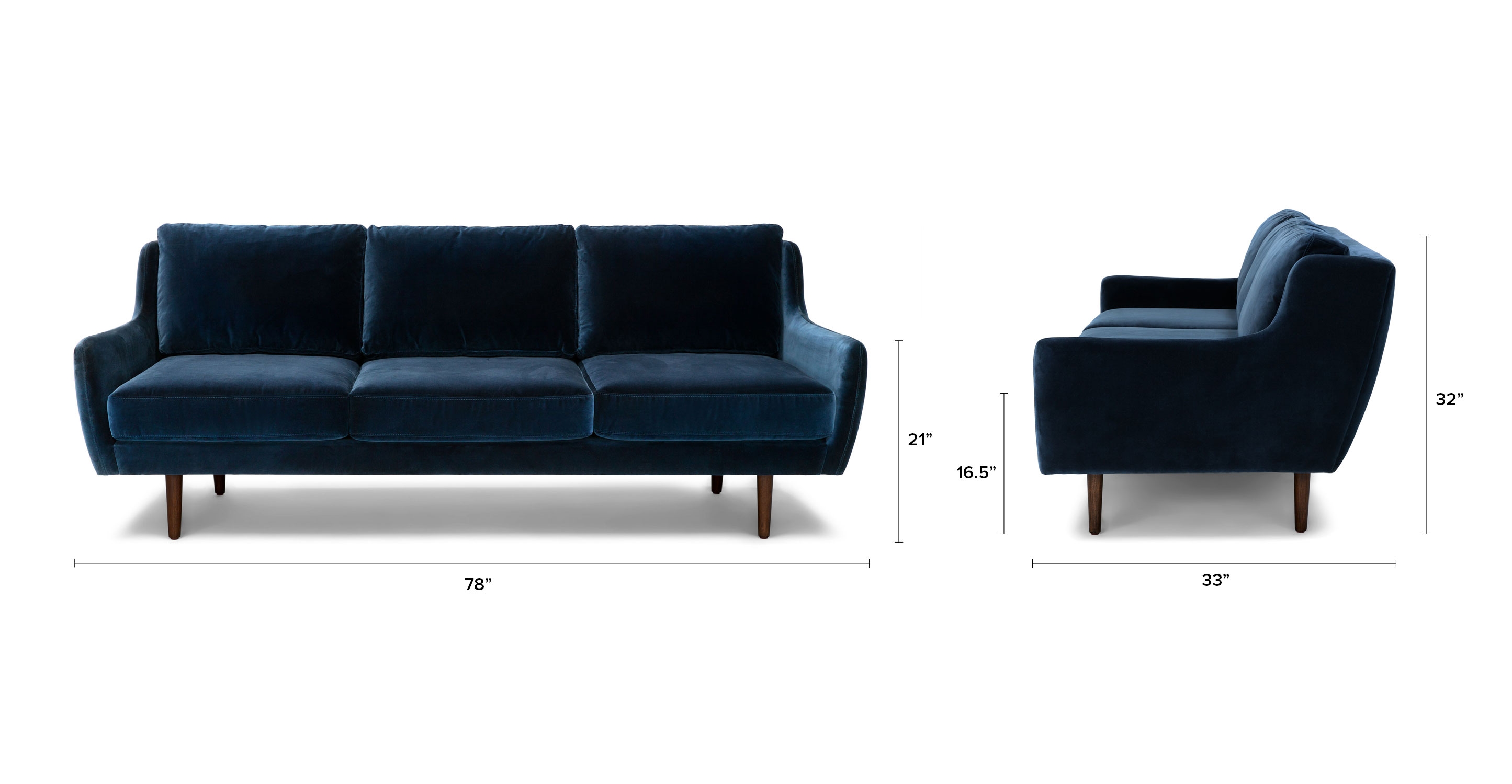 Matrix Cascadia Blue Sofa - Image 5