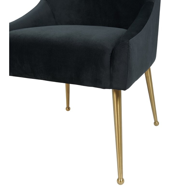 Dusek Velvet Upholstered Side Dining Chair - Image 2