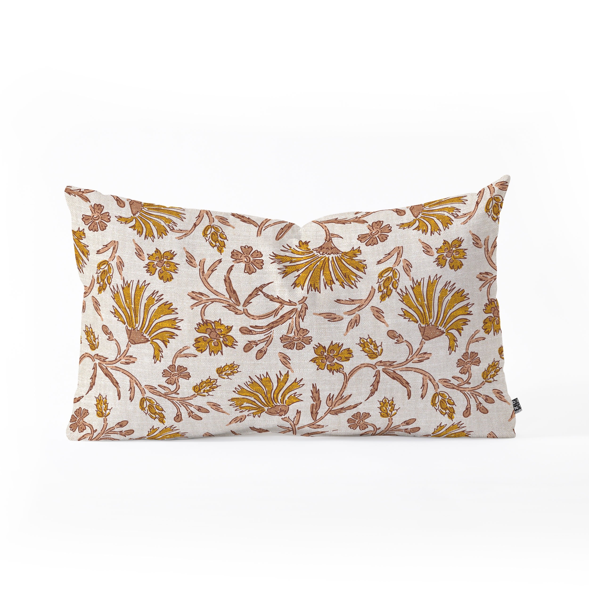 OBLONG THROW PILLOW - KALAMI FLORAL  BY HOLLI ZOLLINGER - 23 x 14 - Image 0