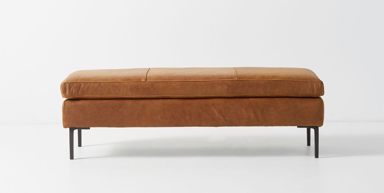 Edlyn Leather Bench - Image 2