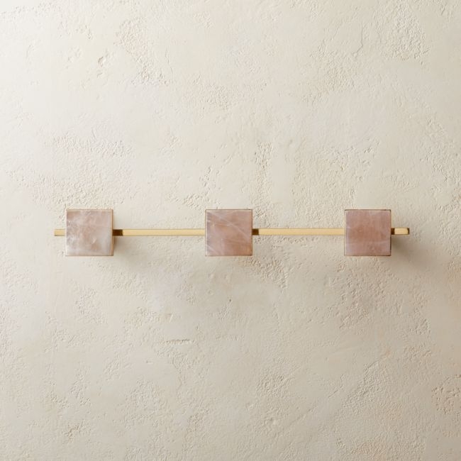 Colby Quartz Wall Mounted Brass Coat Rack - Image 0