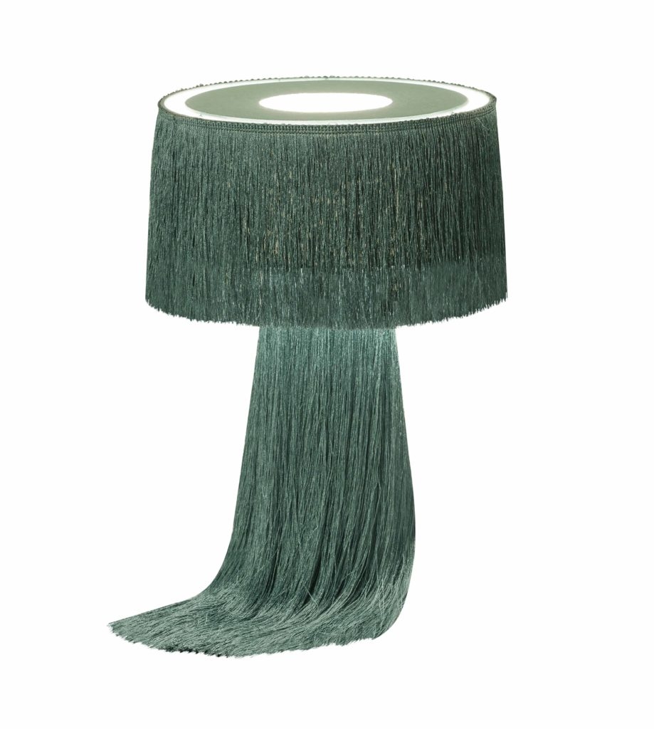 Atolla Emerald Tassel Table Lamp - Image 2