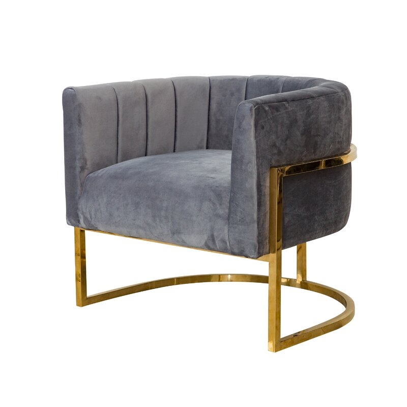 Delmonte Lounge Chair, Gray - Image 0