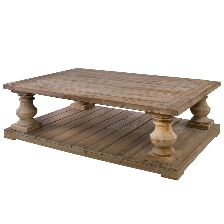 Glenrock Floor Shelf Coffee Table with Storage - Image 2