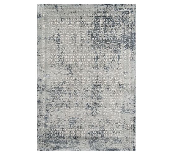 Micah Synthetic Rug, Charcoal, 7'10 x 9'10 - Image 0