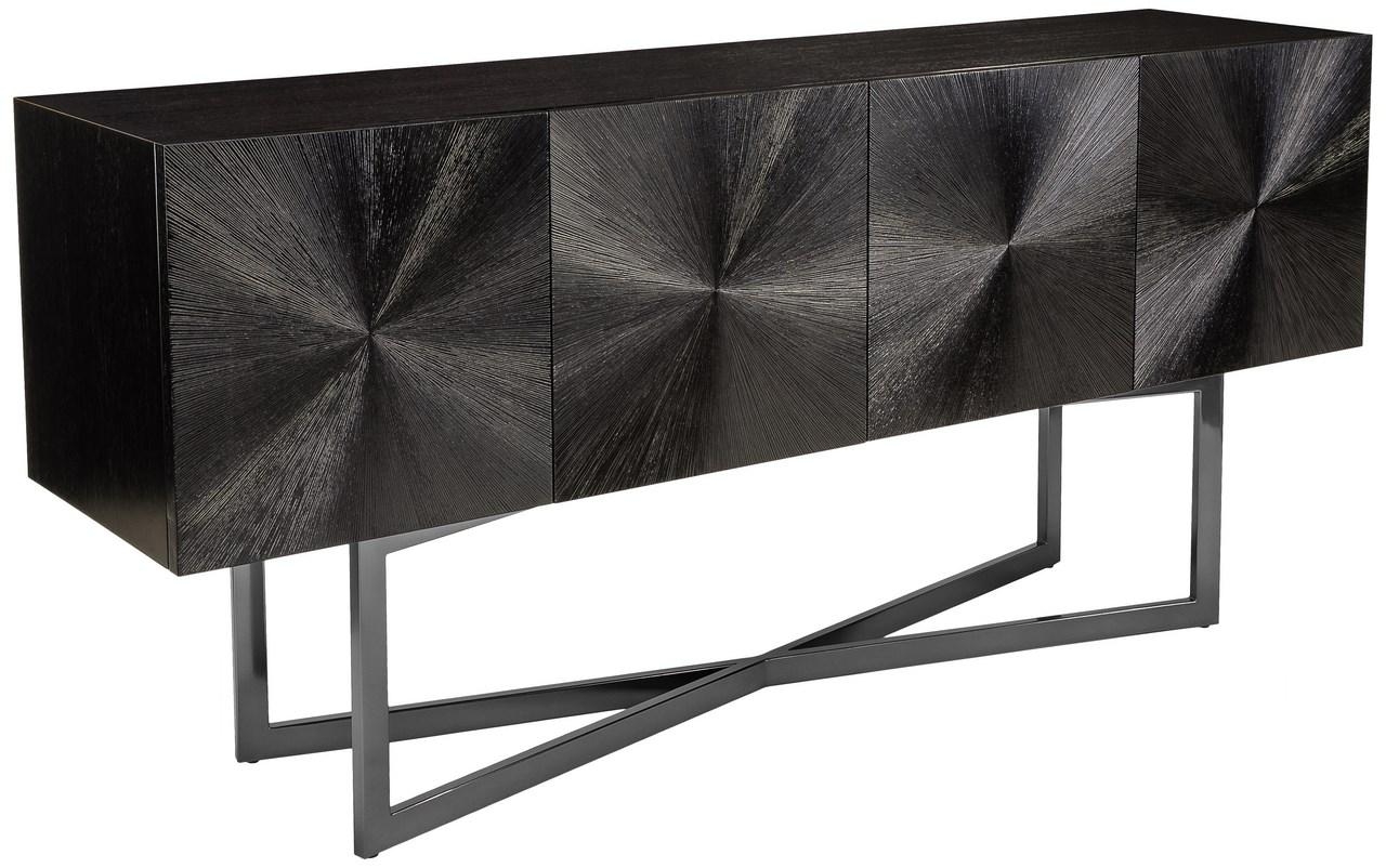 Zena Black Nickel Buffet - Wenge Oak - Arlo Home - Image 1