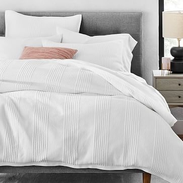 Cotton Jersey Cloud Duvet, King, Stone White with two shams included - Image 0