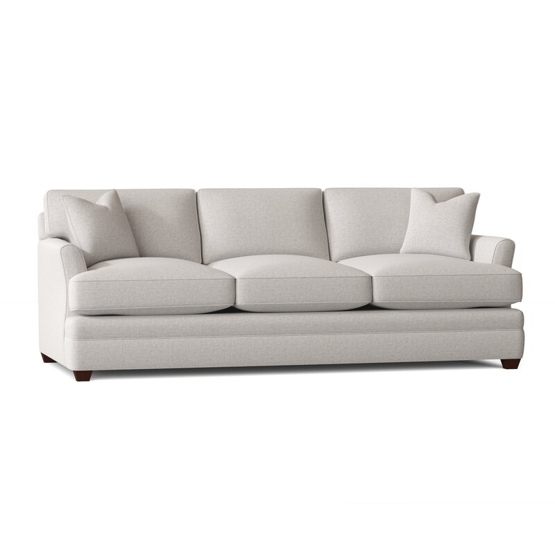91" Square Arm Sofa Bed with Reversible Cushions - Image 0