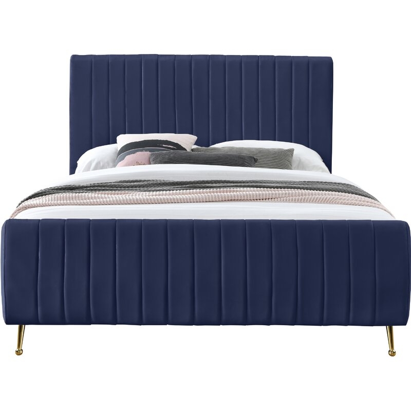 Summersville Tufted Upholstered Low Profile Platform Bed - Image 0